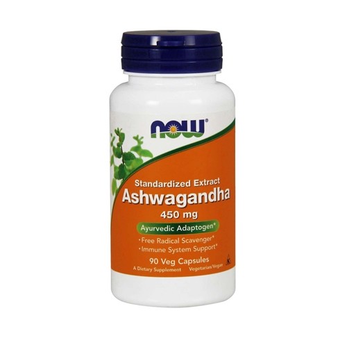 Now Foods Ashwagandha 450mg (90 vcaps) Unflavoured