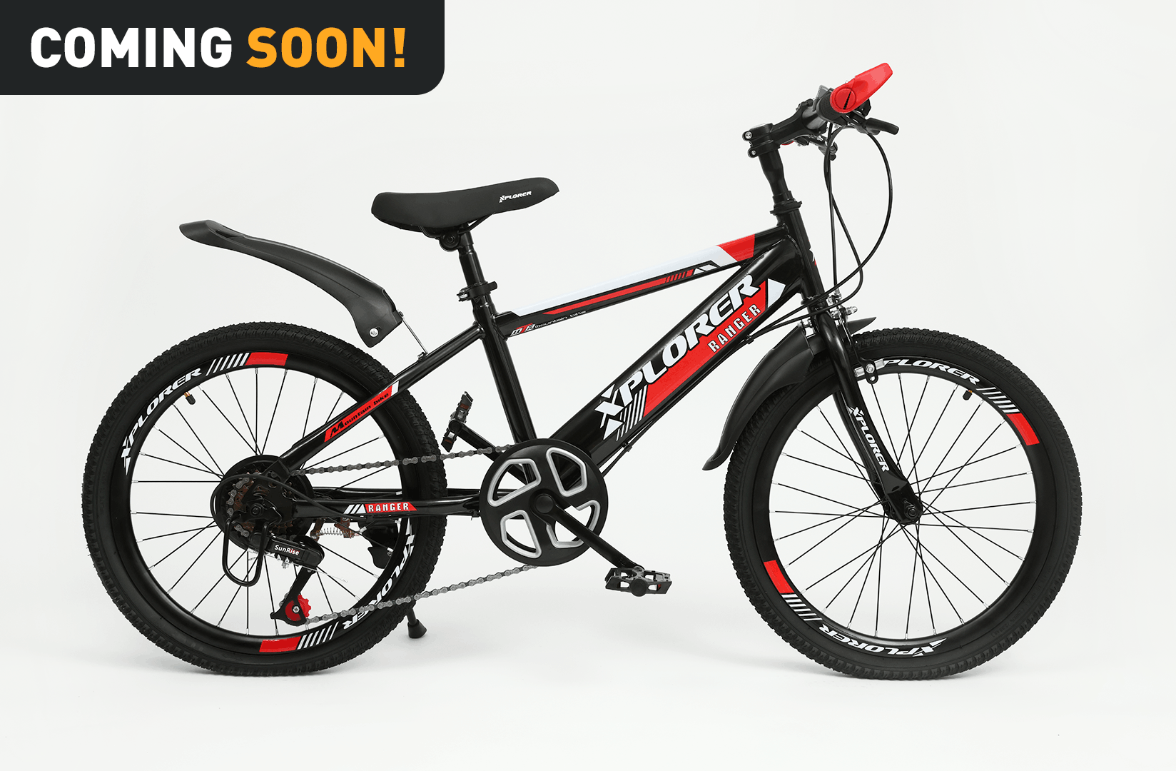 Kids bicycle Xplorer Ranger black-red 20"