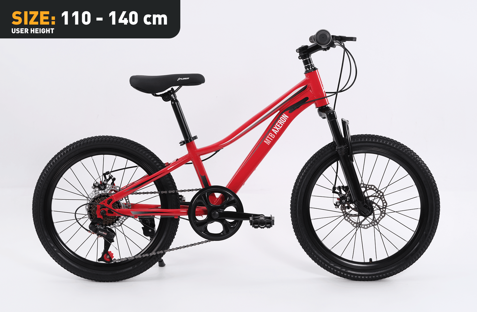 Kinderfahrrad Xplorer AXERON Red 20"