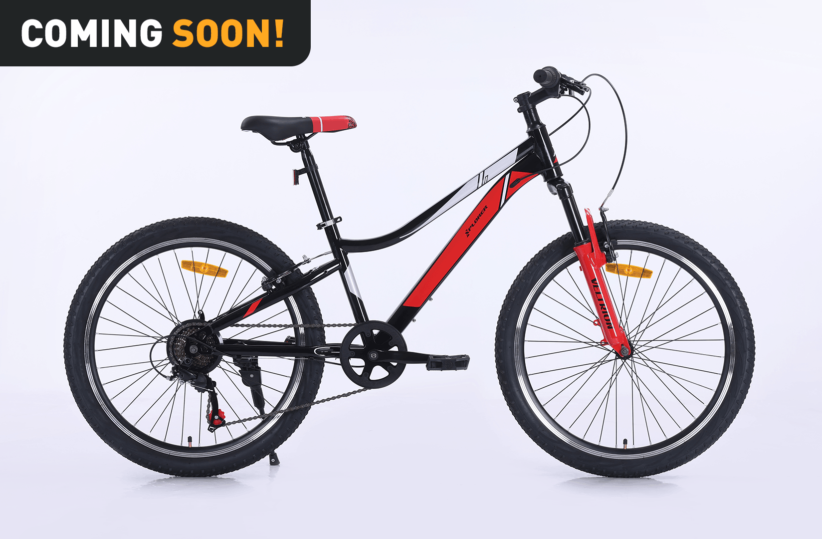 Kinderfahrrad Xplorer VELTRION Black-Red 24"