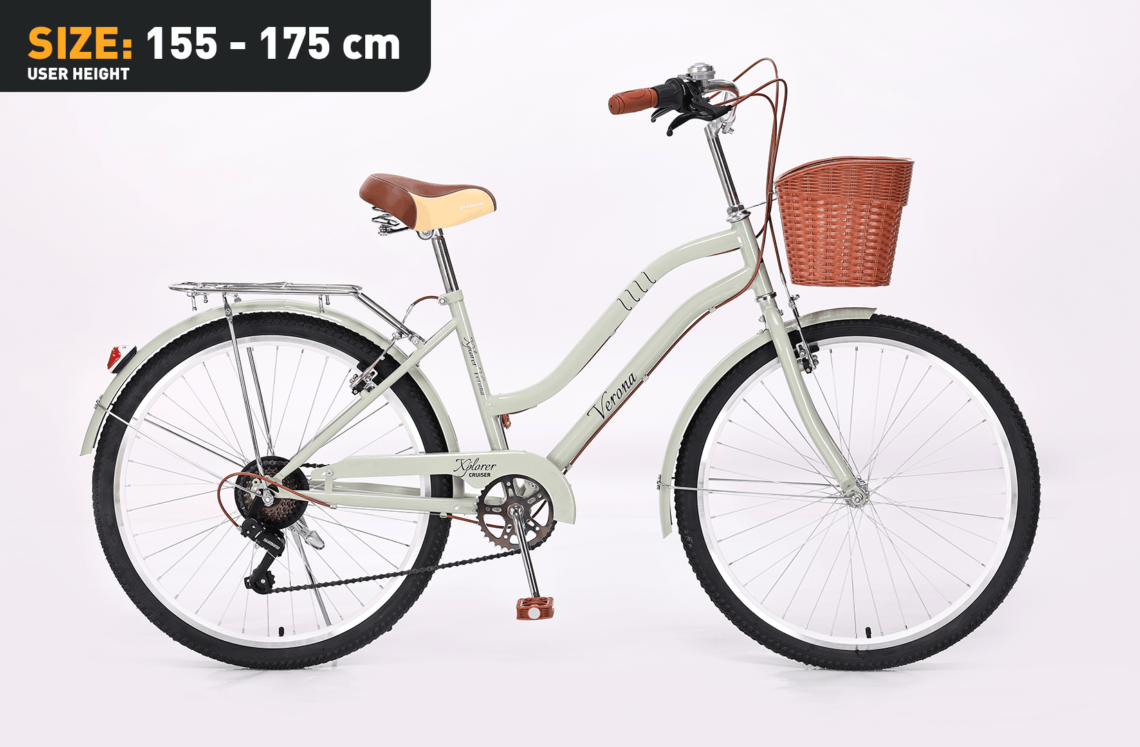 Xplorer City bike VERONA Olive green 26"