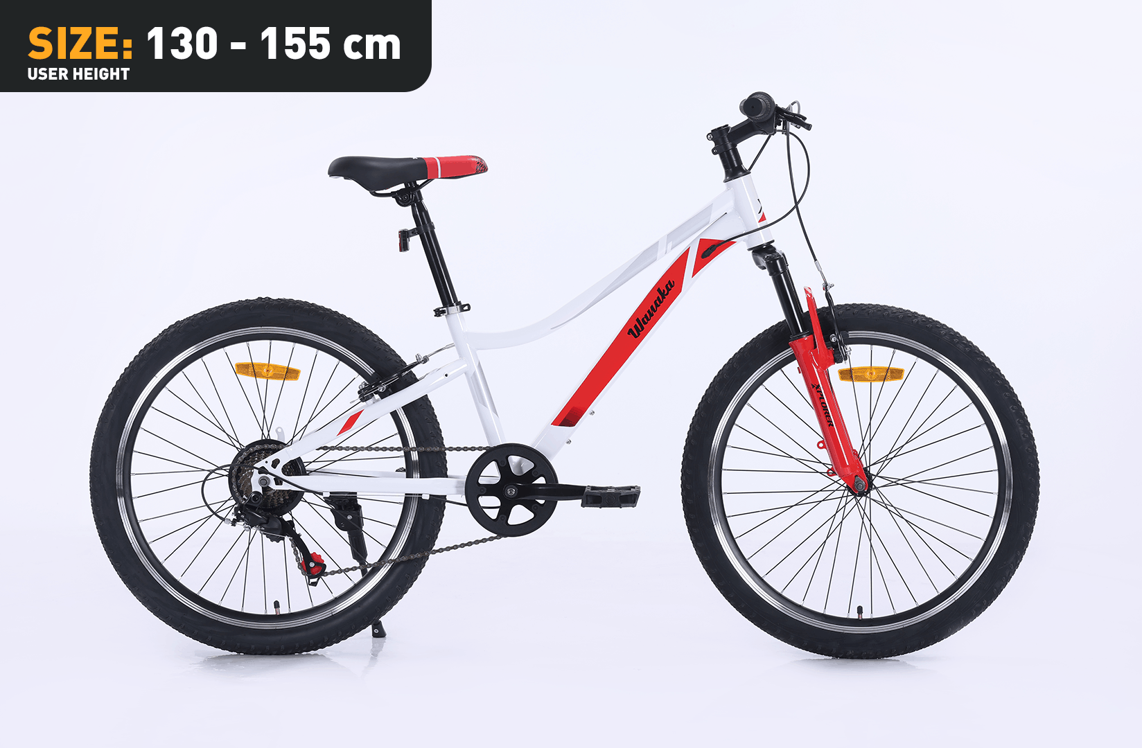 Kinderfahrrad Xplorer WANAKA White-Red 24"