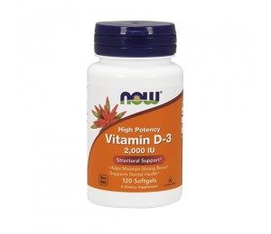 Now Foods Vitamin D3 2000IU (120) Standard