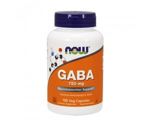 Now Foods Gaba 750mg (100 vcaps) Standard