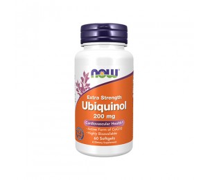 Now Foods Ubiquinol 200 mg Extra Strength (60 Softgels) Unflavoured