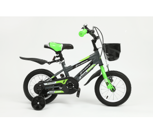 Xplorer Kinderfahrrad DARK schwarz-grün 12"