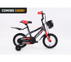 Xplorer kids bicycle DARK black-red 12"